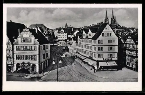 AK Kassel, Strassenfluchten am Freiheiter Durchbruch