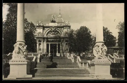 AK Torino, Esposizione 1911, Scalea d`accesso al Ponte Monumentale