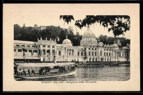 AK Torino, Esposizione 1911, Padiglione della Germania