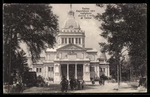AK Torino, Esposizione 1911, Padiglione della Città di Torino
