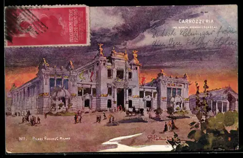 Künstler-AK Milano, Esposizione 1906, Carrozzeria