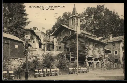 AK Torino, Esposizione Internazionale 1911, Villaggio Alpino