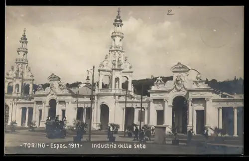 AK Torino, Esposizione 1911, Industria della seta
