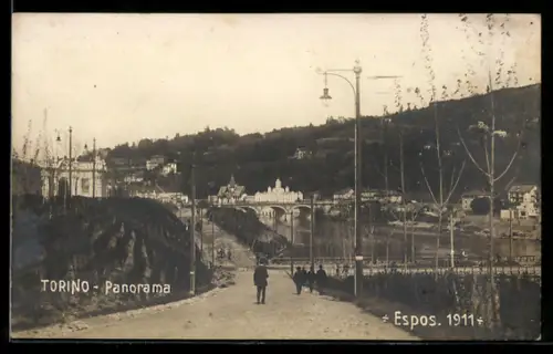 AK Torino, Esposizione 1911, Panorama