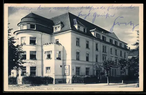 AK Bad Wörishofen, Kneipkurhotel Sproll