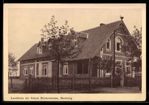 AK Schneverdingen i. Hann., Lanheim der Schule Binderstrasse, Hamburg
