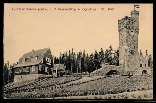 AK Elgersburg, Carl-Eduard-Warte a.d. Hohewartskopf