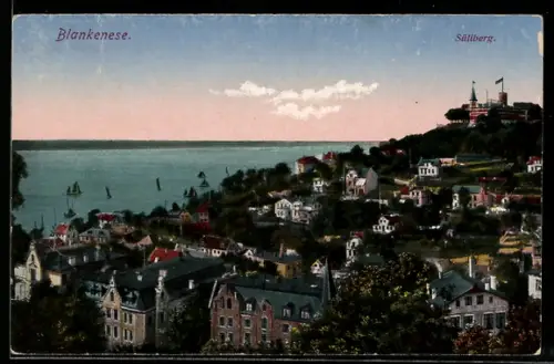 AK Hamburg-Blankenese, Süllberg mit Hotel