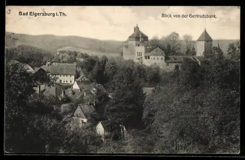 AK Bad Elgersburg, Blick von der Gertrudsbank
