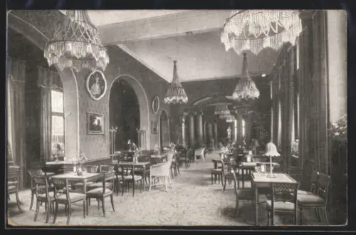 AK Berlin, A. Wertheim, Tee-Raum, Leipziger Strasse