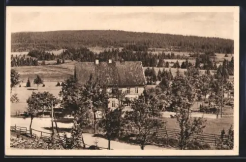 AK Sonnenberg im Oberharz, Pension und Hotel Wegehaus Albert Wendeborn