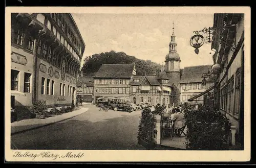 AK Stolberg /Harz, Markt