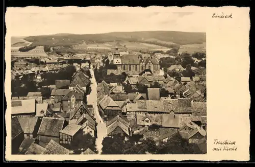 AK Einbeck, Totalansicht mit Kirche