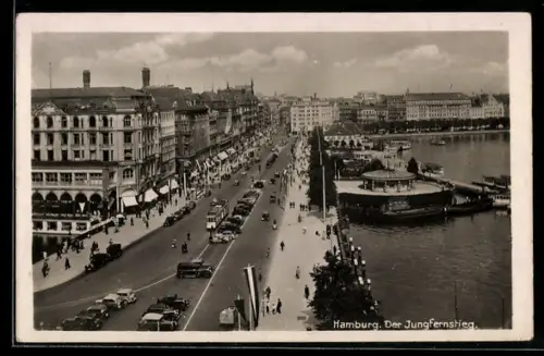 AK Hamburg-Neustadt, Der Jungfernstieg