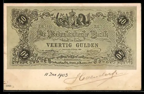 AK De Nederlandsche Bank betaalt..., Veertig Gulden, Banknote