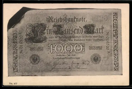 AK Eintausend Reichsmarkschein
