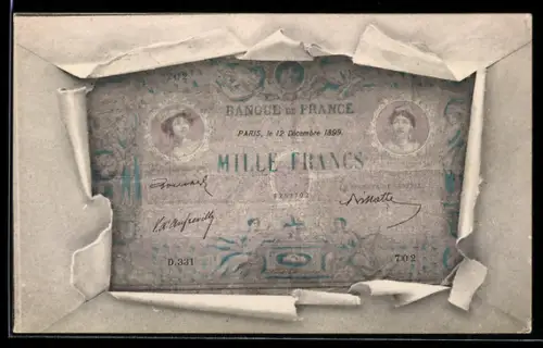 AK Geldschein, Banque de France, Mille Francs