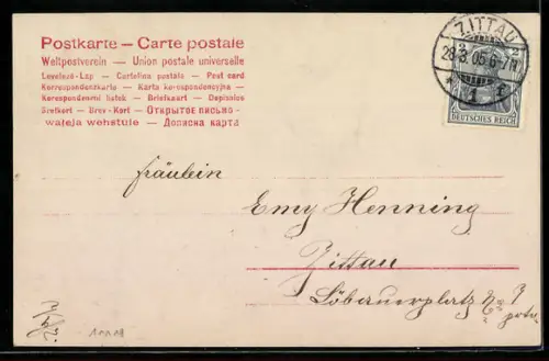 AK Kleines Kind mit einem Jagdhund