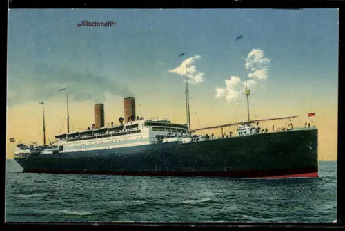 AK Passagierschiff Cincinnati auf Fahrt in ruhiger See