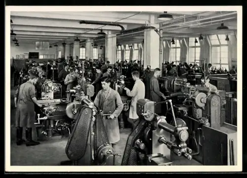 AK Berlin-Siemensstadt, Lehrlings-Werkstatt für Feinmechanik, Siemens & Halske AG