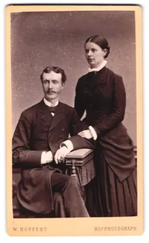 Fotografie W. Höffert, Dresden, See Strasse 10, Ludwig Lichtenberg und Isidora v. Siebach