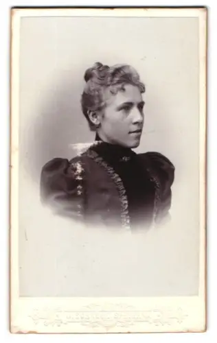 Fotografie J. Schröck, Speyer, Mühlthurmstr. 10, Anna mit Hochsteckfrisur