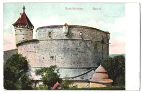 Relief-AK Schaffhausen, Munot