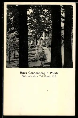 AK Pönitz /Ost-Holstein, Hotel Haus Gronenberg