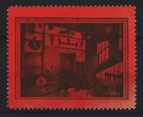 Reklamemarke Aussichtsturm auf dem Moritzberg bei Lauf, Architekt Dav. Röhm