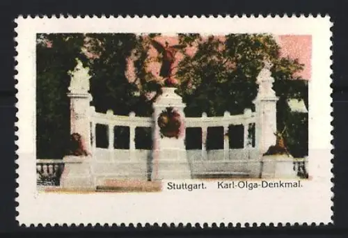 Reklamemarke Stuttgart, Karl-Olga-Denkmal, Denkmalansicht
