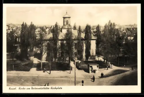 AK Kassel, Kirche am Unterneustädter Kirchplatz