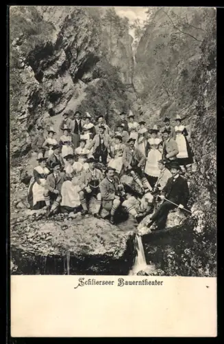 AK Schliersee, Schlierseer Bauerntheater, Trachtenkapelle
