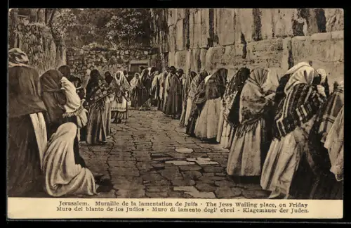 AK Jerusalem, Klagemauer der Juden