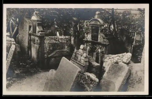 AK Praha, Starý zidovsky hrbitov, Jüdischer Friedhof