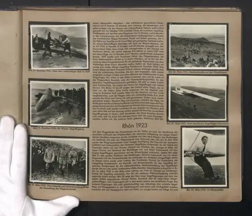 Sammelalbum 220 Bilder, Wunder des Segelfluges, Hermann Göring, Lilienthal, Bruno Loerzer