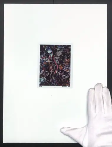 Fotografie Werner Schnelle, Wien, Original-Polaroid 1986 Machines of Speed handsigniert 5/20, mit Grossformatigem Abzug