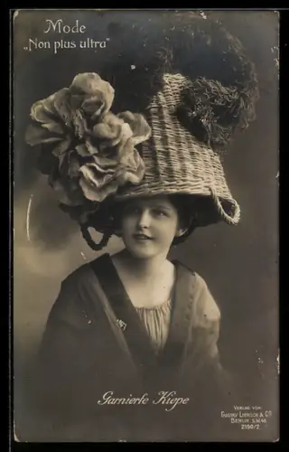 AK Mode Non plus ultra, Garnierte Kiepe