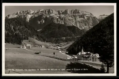 AK St. Maria in Selva, Ortsansicht mit Stellagruppe