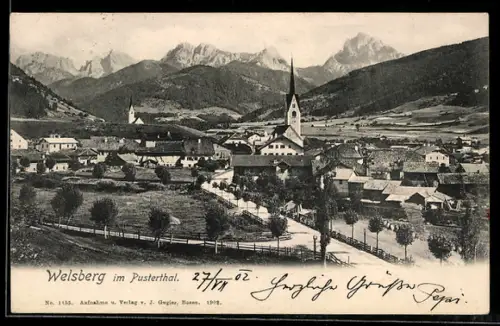 AK Welsberg, Pustertal, Totalansicht