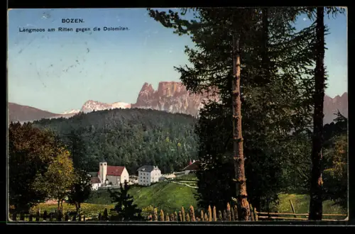 AK Bozen, Lengmoos am Ritten gegen die Dolomiten