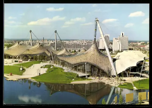 AK München, Olympiapark mit Olympiastadion