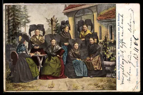 AK Junge Breisgauerinen in Schwarzwälder Tracht