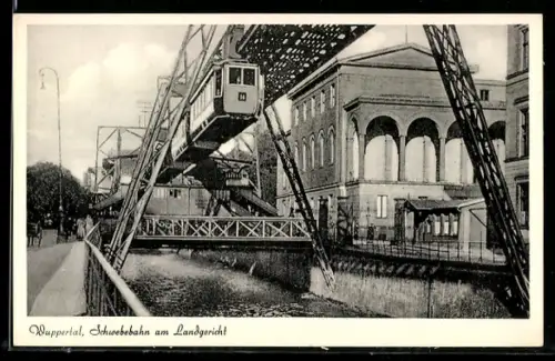 AK Wuppertal, Schwebebahn am Landgericht