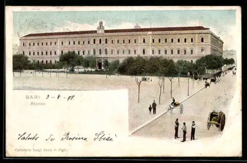 AK Bari, Ateneo con carrozze e persone sulla strada