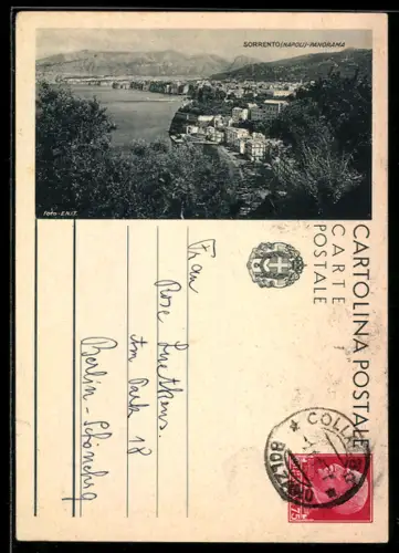 AK Sorrento, Veduta panoramica della costa e del paesaggio circostante