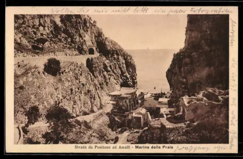 AK Positano, Marina della Praia, Strada da Positano ad Amalfi