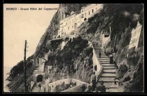 AK Amalfi, Grand Hôtel dei Cappuccini e scalinata panoramica