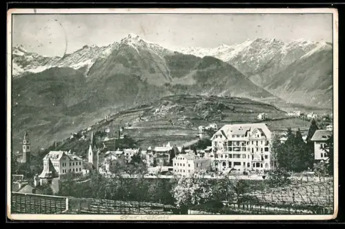 AK Merano, Veduta panoramica, Hotel Minerva