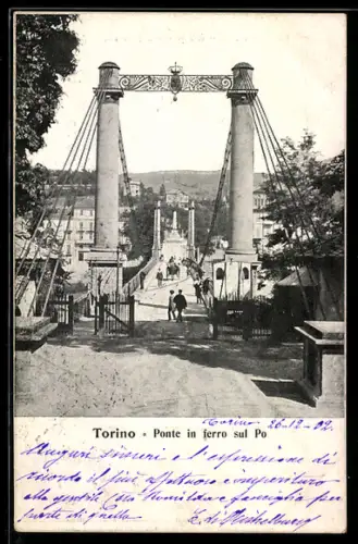 AK Torino, Ponte in ferro sul Po