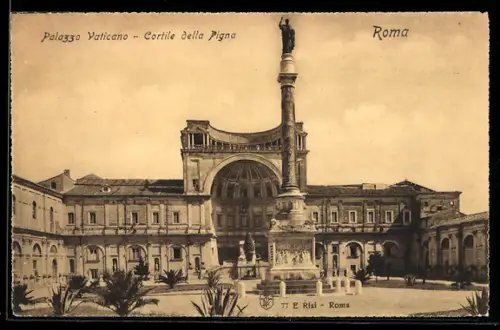AK Roma, Palazzo Vaticano, Cortile della Pigna
